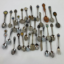 Souvenir Spoons Vintage Lot 33 United States Tourism Places Some International picture