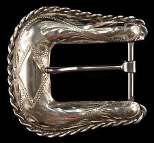 Sterling Silver Belt Buckle FRITCH BROS. RARE Vintage picture