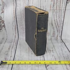 Vintage German Bible DIE BIBEL HEILIGE SCHRIFT neuen teftaments w/slide cover picture
