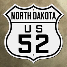 North Dakota US route 52 highway marker road sign 1926 Fargo Minot 12x12 picture