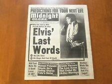 1977 SEPTEMBER 6 MIDNIGHT GLOBE NEWSPAPER - ELVIS' LAST WORDS - NP 4730 picture