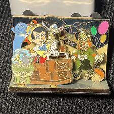 Disney Pin Rare Pinocchio and Jiminy's Daring Journey Diorama 3D picture