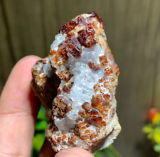 102 Gram Garnet on Matrix Crystal Natural stone Mineral. picture