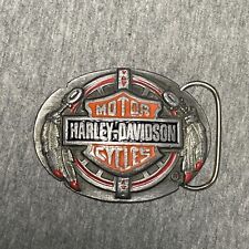 RARE Vintage Harley Davidson Belt Buckle 1992 Harmony U-88 Eagle picture