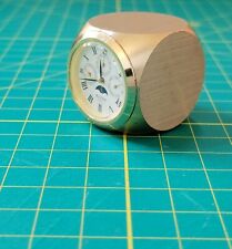 Bulova Miniature Mini Brass Clock - untested for parts  picture