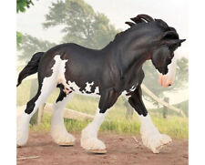 BREYER HORSE COLLECTA CLYDESDALE STALLION BLACK SABINO PINTO MODEL HORSE #88981 picture