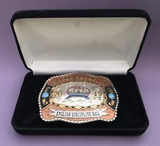 GEM 2017 ABRA Buckskin English Discipline Rail World Champion Trophy Belt Buckle picture