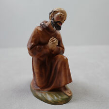 ANRI Karl Kuolt Italy Sheperd Kneeling Nativity Carved Christmas Vintage As Is picture