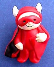 Fun World PIN Halloween Vintage DEVIL HORNS CAPE Red 1980s Holiday Brooch picture