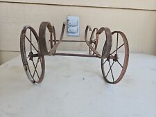 Antique Baby Doll Wicker Stroller Frame. Weels turn great Estimated Circa... picture