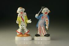 Pair of Vintage Homco collectible Porcelain Clown Figurines picture