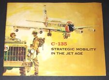 1961 aviation promo BOEING C-135 JET & WESTERN TRANSPORT AIR FORCE military USAF picture