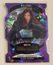 2022 UD Marvel Allure Scarlett Johansson As Black Widow Purple Rainbow /10 #4 picture