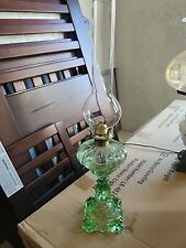 Green Antique Oil Lamp  picture