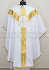 New White gothic vestment,stole &5pc mass set Gothic chasuble,casel,CASULLA picture