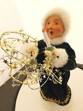 Byer's Choice Caroler Woman with Candle and Decorations 1999 picture