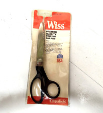 Vtg Wiss Model CB7 USA Pinking Shears Scissors Black Handle Original packaging picture