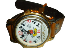 Vintage Lorus Mickey Mouse V69F-6000 Musical Alarm Chime Quartz Watch picture