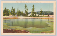 Postcard Emerald Pool, Yellowstone National Park picture