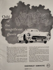 1955 Esquire Advertisement Chevrolet CORVETTE Child of the Magnificent Ghosts picture