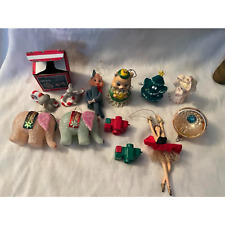 Lot of Vintage KITCH Ornaments Mid Century Plastic  picture