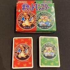 Nintendo Pokemon Playing Cards Red Green W/ Box Set Poker Decks Toranpu Rare picture