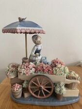 Lladro #1454 flower Season shop on park street Sculpture Figurine no Box Used picture