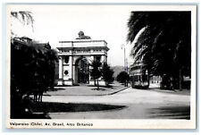 c1940's Av. Brasil Arco Britanico Valparaiso Chile Vintage RPPC Photo Postcard picture