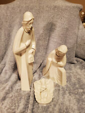 Mikasa Holy Night Nativity Gilt Porcelain Christmas 3 Piece Set in Box KT421/595 picture