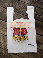 Vintage KB KayBee Toys 12x12 Inch Plastic Store Shopping Bags Lot Of 5 Bags picture