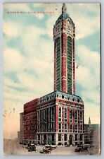 1913 Singer Building New York City NYC Skyscraper Building Posted Postcard picture