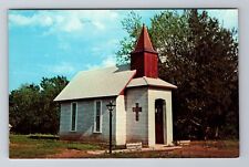 Cedar Vale KS-Kansas, Prayer Chapel, Kirk of the Valley, Vintage Postcard picture