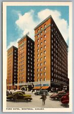 Postcard Montreal Quebec c1930s Ford Hotel Former CBC Radio Canada Headquarters picture