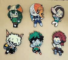 My Hero Academia 6 Pack Character Lapel Pin Brooch Set Anime Collectible Hat picture