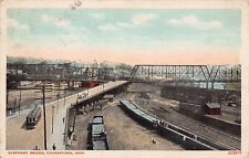 Elephant Bridge Youngstown OH Ohio Train Railroad Depot Station Vtg Postcard A50 picture