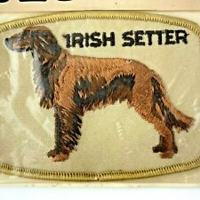 New IRISH SETTER Dog Patch Pet Animal Pick A Embroidered USA NOS Vintage Gift picture