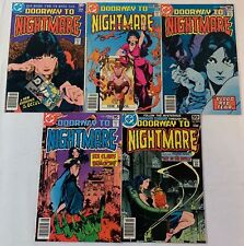 1978 DC Comics DOORWAY TO NIGHTMARE #1 2 3 4 5~ FULL SET various degrees of wear picture