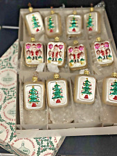 12 - RARE VINTAGE Inge Glas OLD WORLD CHRISTMAS Retail NOS Santa Glass Ornaments picture