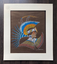 ARCHIE BLACKOWL CHEYENNE Silkscreen Native American Profile #1 - VGUC picture