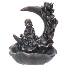 PT Pacific Trading Monk with Lotus Moon Backflow Cone Incense Burner picture