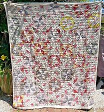 Vintage Handmade Pinwheel Patchwork Quilt 72