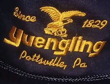 Yuengling Beer Black Yuengling Pottsville, PA hat 1980's Trucker Snapback 1980'S picture