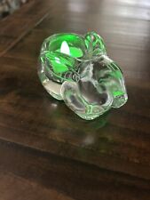 Indiana Glass Bunny Rabbit Votive Tealight Candle Holder Paperweight picture