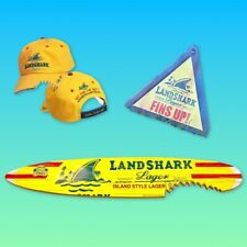 Landshark  large Surfboard Wall Decor 6ft, Rare Landshark Hat & Tin Sign Bundle picture
