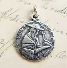 St Jerome Medal - Sterling Silver Antique Replica picture