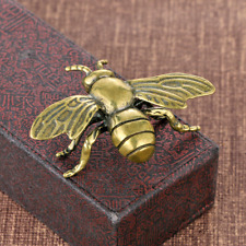  Brass Retro Bee Figurine Statue House Office Decoration Animal Figurines Toys picture