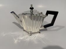 Vintage Art Deco Style Silver  Plated Teapot Coffee picture