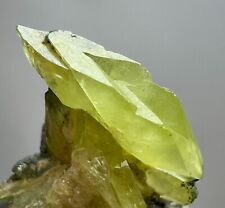 29 Carat Antique Full Terminated Titanite Sphene Crystal On Matrix From Pakista picture