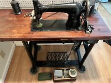 Vtg 1950s SINGER Simanco  Industrial Sewing Machine + Table SIMANCO 31-15 USA picture