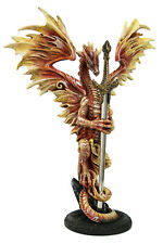PT Ruth Thompson Flame Blade Dragon Statue with Letter Opener Dagger Sword picture
